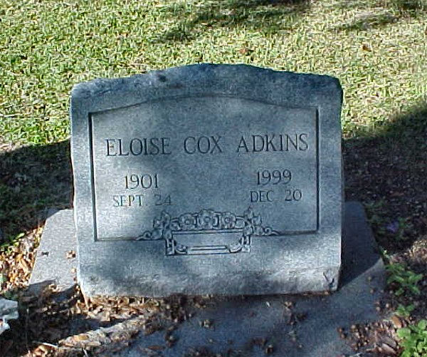 Eloise Cox Adkins Gravestone Photo