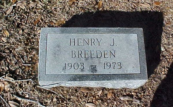 Henry  J. Breeden Gravestone Photo