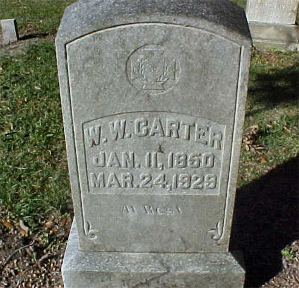 W. W. Carter Gravestone Photo