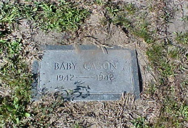 Baby Cason Gravestone Photo