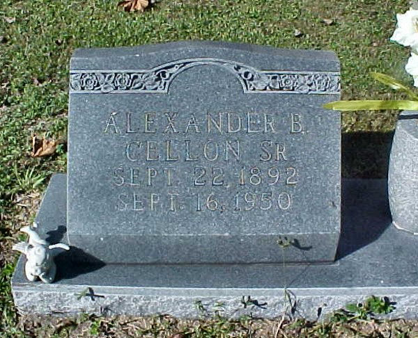 Alexander B. Cellon Gravestone Photo