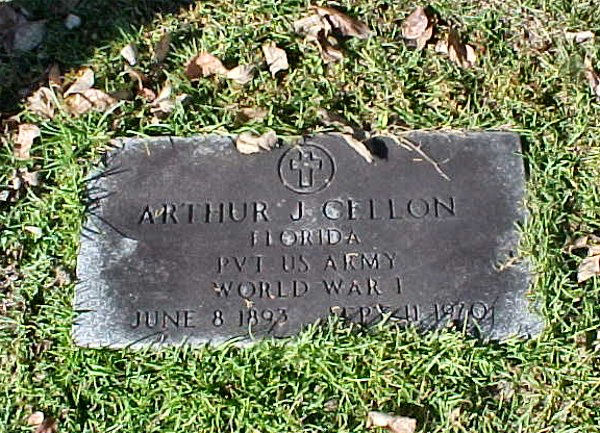 Arthur  J. Cellon Gravestone Photo