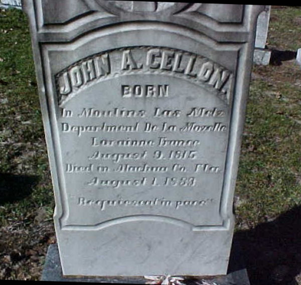 John A. Cellon Gravestone Photo