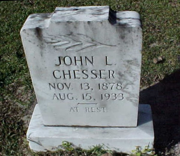 John Love Chesser Gravestone Photo