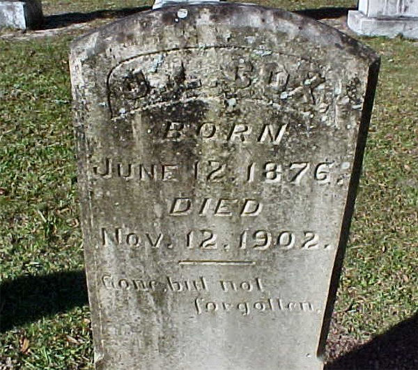 J. L. Cox Gravestone Photo