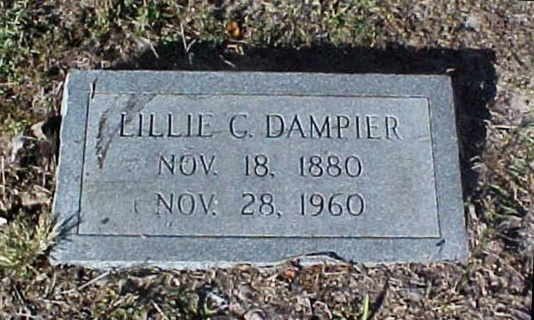 Lillie G. Dampier Gravestone Photo