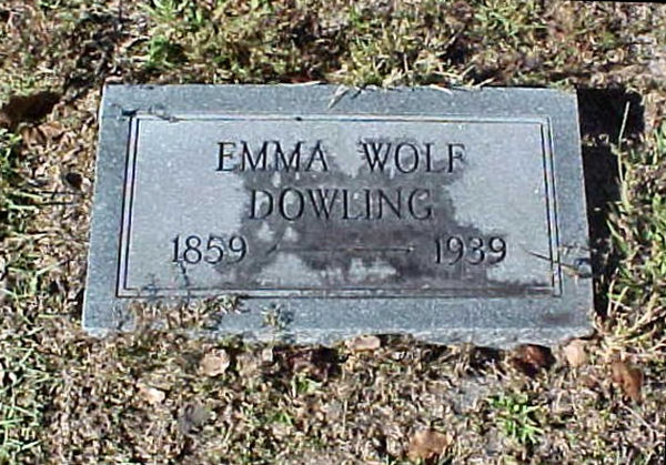 Emma Wolf Downing Gravestone Photo