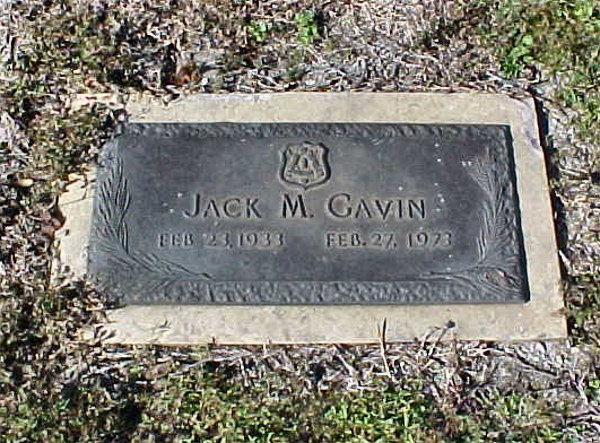 Jack M .Gavin Gravestone Photo