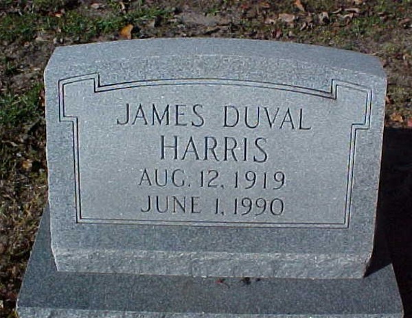 James Duval Harris Gravestone Photo