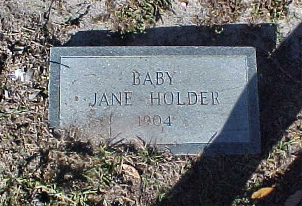 Jane Holder Gravestone Photo