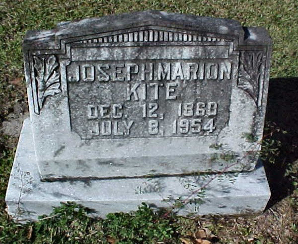 Joseph Marion Kite Gravestone Photo