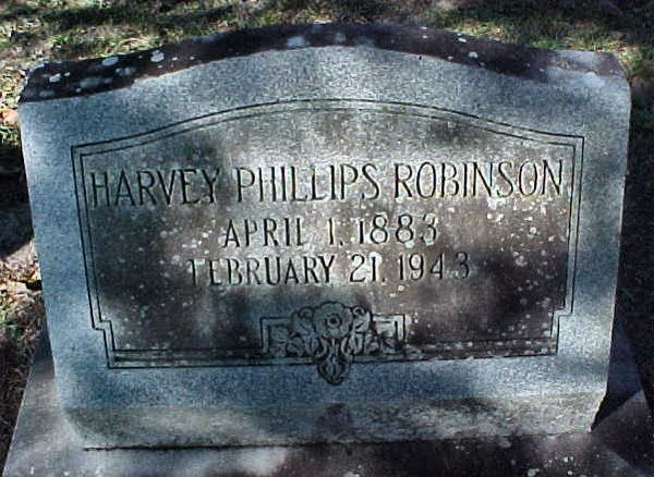 Harvey  Phillips Robinson Gravestone Photo