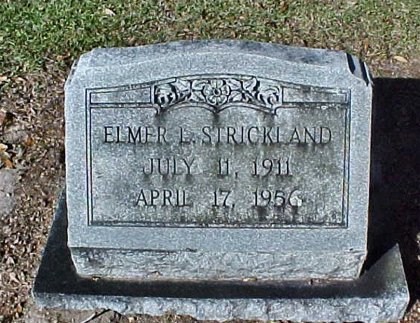 Elmer L. Strickland Gravestone Photo