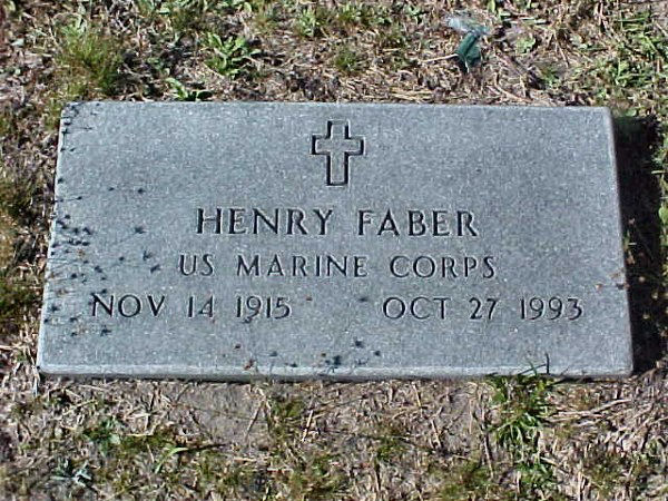 Henry Faber Gravestone Photo