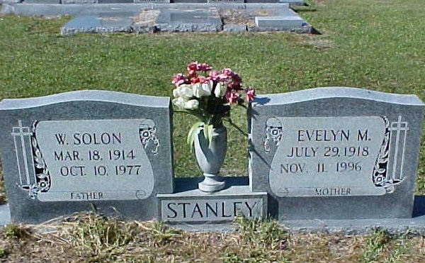 W. Solon & Evelyn M. Stanley Gravestone Photo