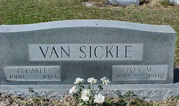 C. Carlie & Ivey M. Van Sickle Gravestone Photo