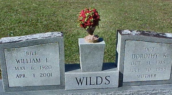 William E. & Dorothy Wilds Gravestone Photo