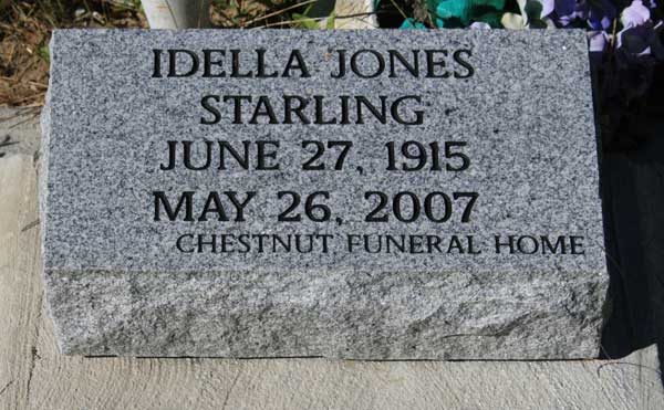 IDELLA JONES STARLING Gravestone Photo