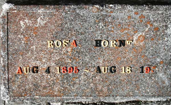 ROSA STRODER HORNE Gravestone Photo