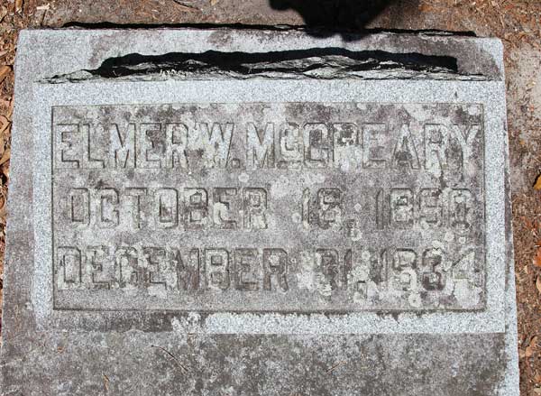 Elmer W. McCreary Gravestone Photo