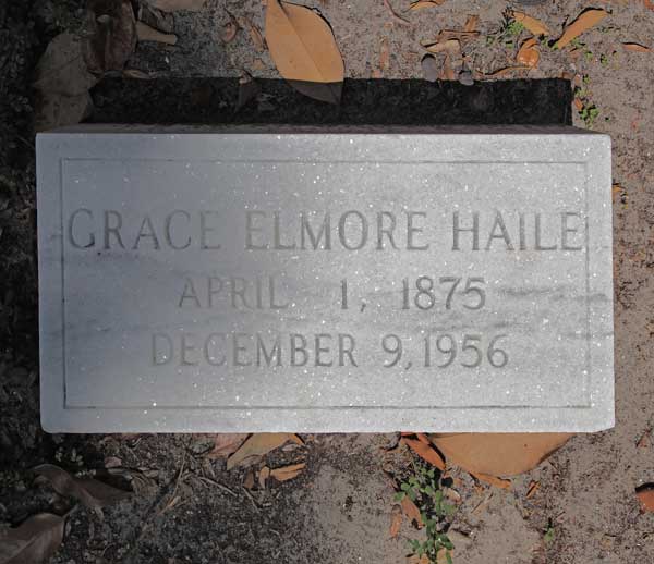 Grace Elmore Haile Gravestone Photo