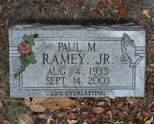 Paul M. Ramey Gravestone Photo