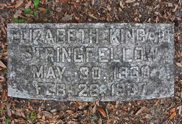 Elizabeth Kincaid Stringfellow Gravestone Photo