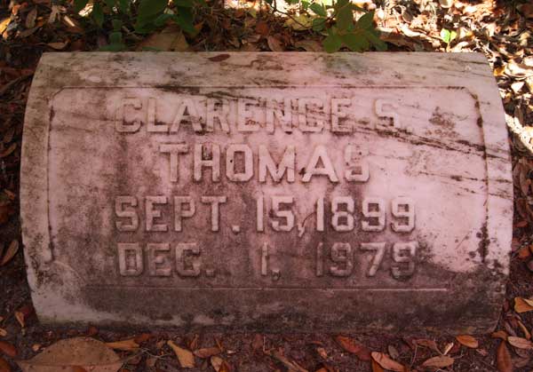 Clarence S. Thomas Gravestone Photo