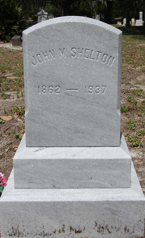 John M. Shelton Gravestone Photo