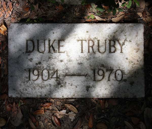 Duke Truby Gravestone Photo