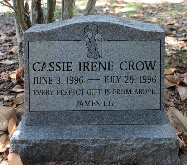 Cassie Irene Crow Gravestone Photo