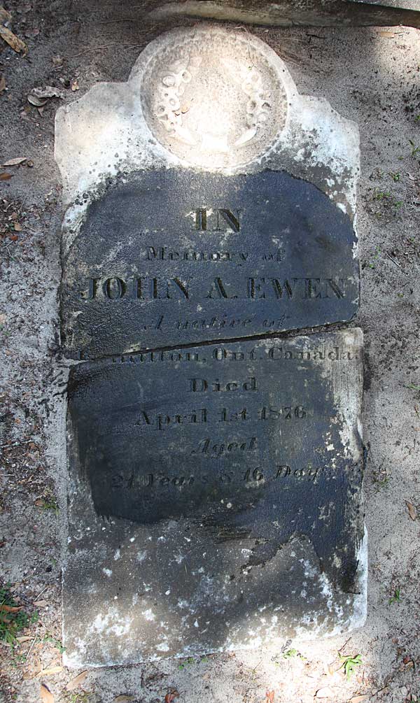John A. Ewen Gravestone Photo