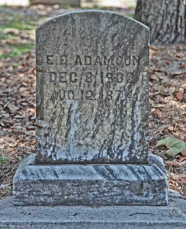 E.E. Adamson Gravestone Photo