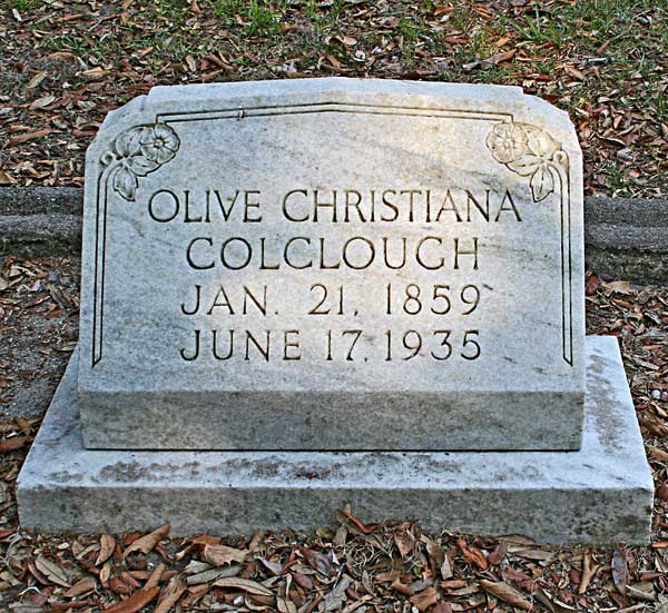 Olive Christiana Colclough Gravestone Photo