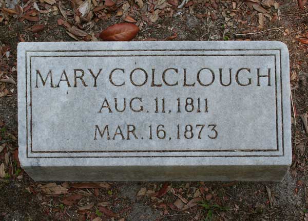 Mary Colclough Gravestone Photo