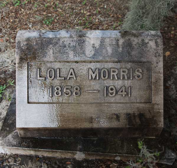 Lola Morris Gravestone Photo