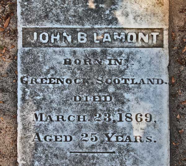John B. LaMont Gravestone Photo