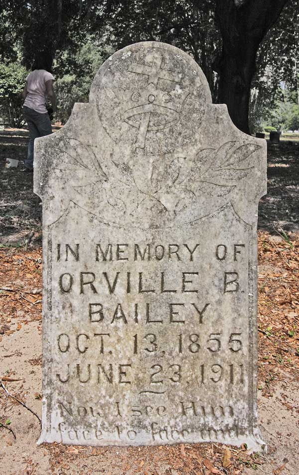 Orville B. Bailey Gravestone Photo