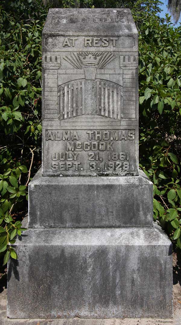 Alma Thomas McCook Gravestone Photo