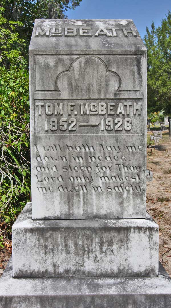 Tom F. McBeath Gravestone Photo