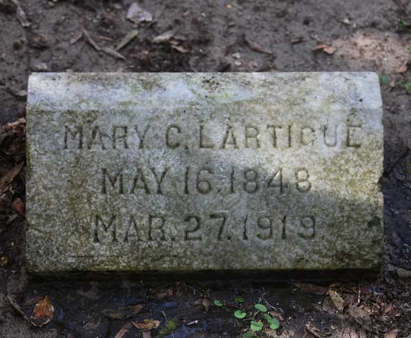 Mary C. Lartigue Gravestone Photo