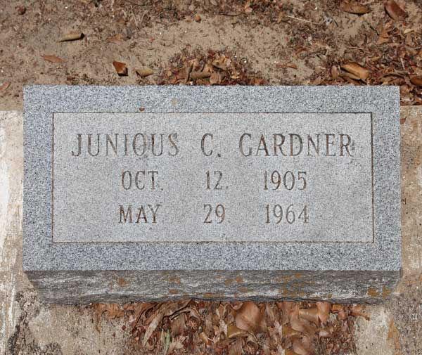 Junious C. Gardner Gravestone Photo