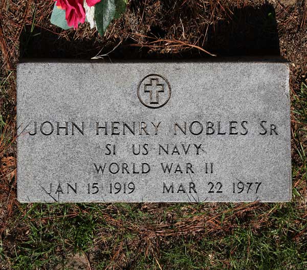John Henry Nobles Gravestone Photo