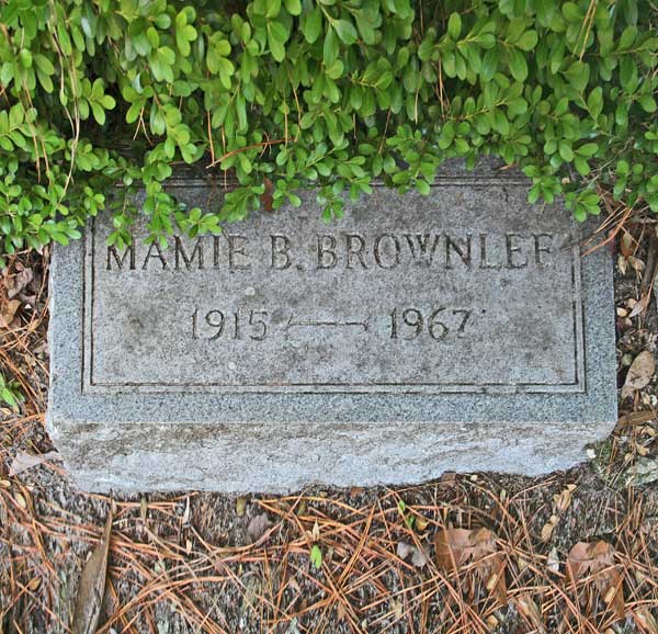 Mamie B. Brownlee Gravestone Photo