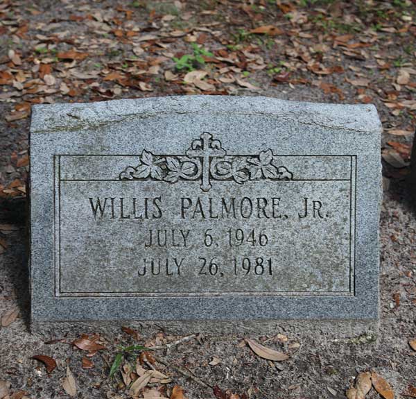Willis Palmore Gravestone Photo
