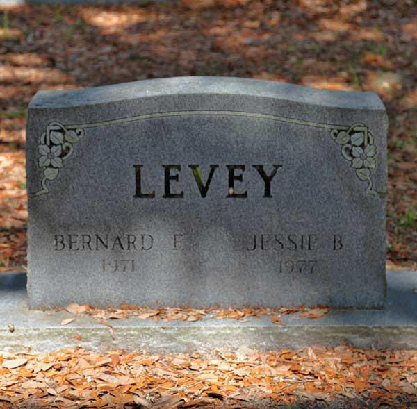 Bernard F. & Jessie B. Levey Gravestone Photo