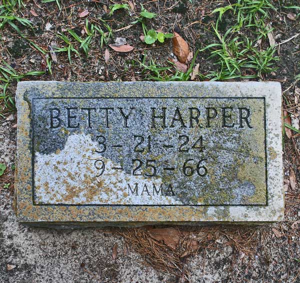 Betty Harper Gravestone Photo