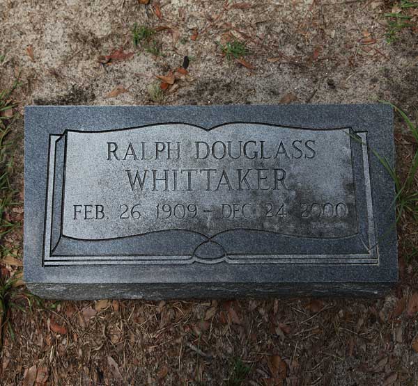 Ralph Douglass Whittaker Gravestone Photo