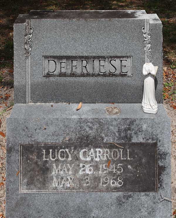 Lucy Carroll DeFriese Gravestone Photo