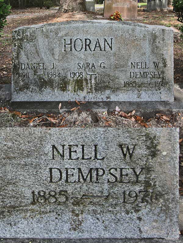 Nell W. Dempsey Horan Gravestone Photo
